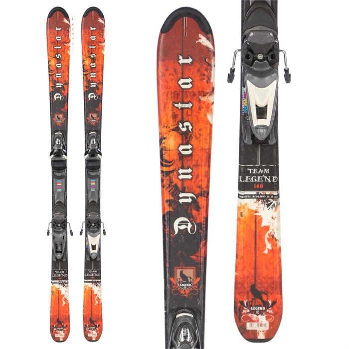 Dynastar Team Legend Skis + Nova 7 Demo Bindings Used Kid's 2010 evo