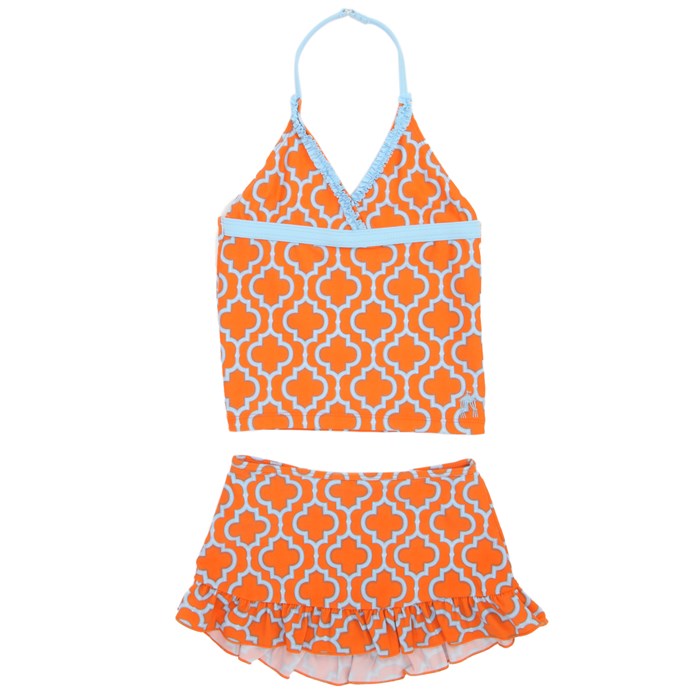 Cabana Life Summer Sky Swimsuit + Terry Cover Up Set (Ages 4-7 ...