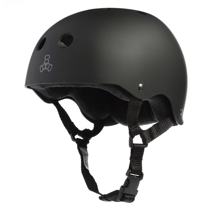 Ultra Light Skate Helmet Protector with Sweatsaver Detachable Liner Black