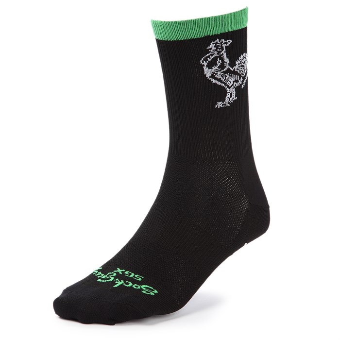 SockGuy - SGX6 Sriracha Black Socks
