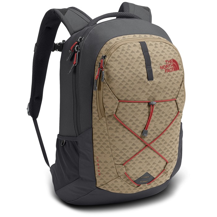 tan north face backpack