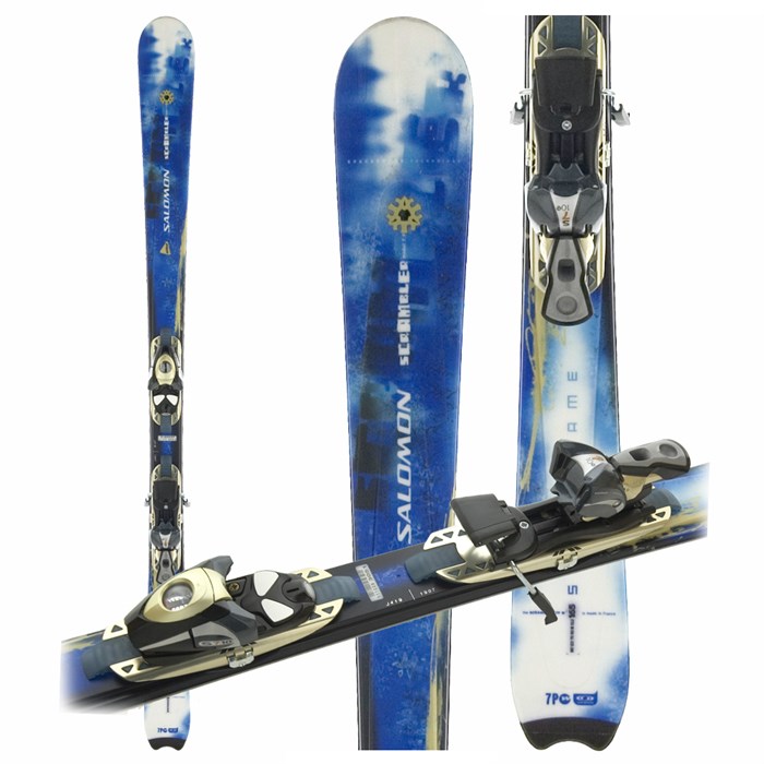 Salomon Scrambler 7 W Skis + Bindings Women's Used 2005 evo