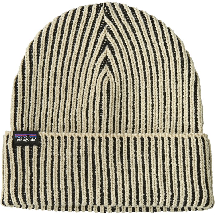 Set of 2 Patagonia women’s Fisherman’s Rolled Beanies - Tan and Cream Patagonia Fishermans Rolled Beanie - beige (ash tan) main image 4