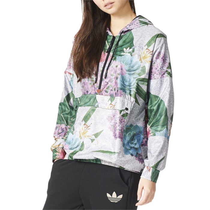 adidas floral hoodie womens