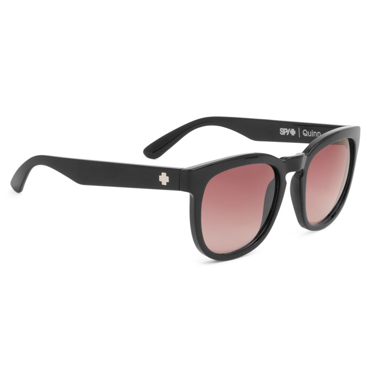 spy quinn sunglasses women s black merlot fade