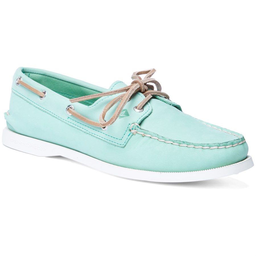 mint green sperrys