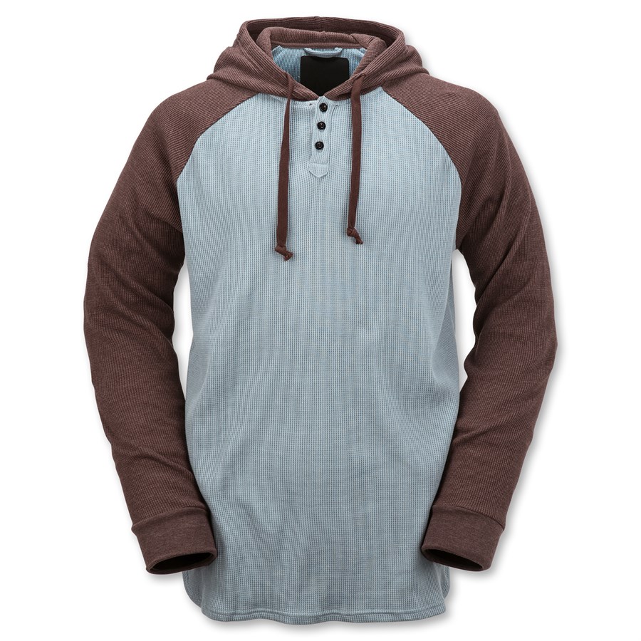 3 button henley hoodie