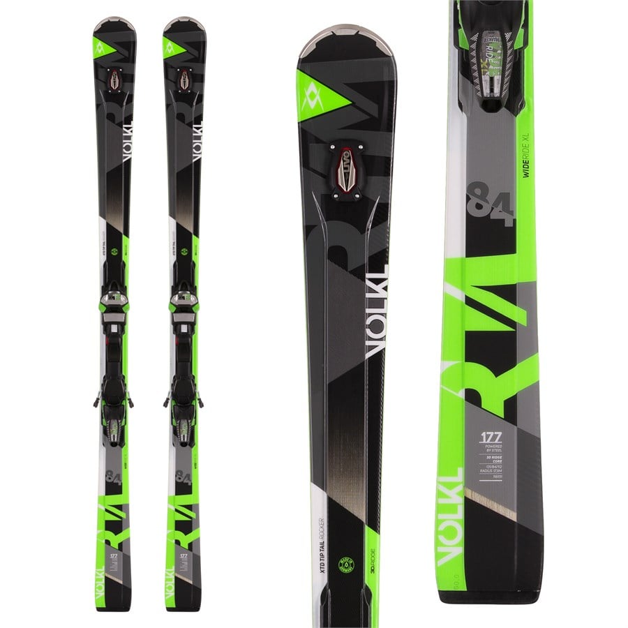 Volkl RTM 84 UVO Skis + IPT Wide Ride 12.0 Bindings 2017 | Evo