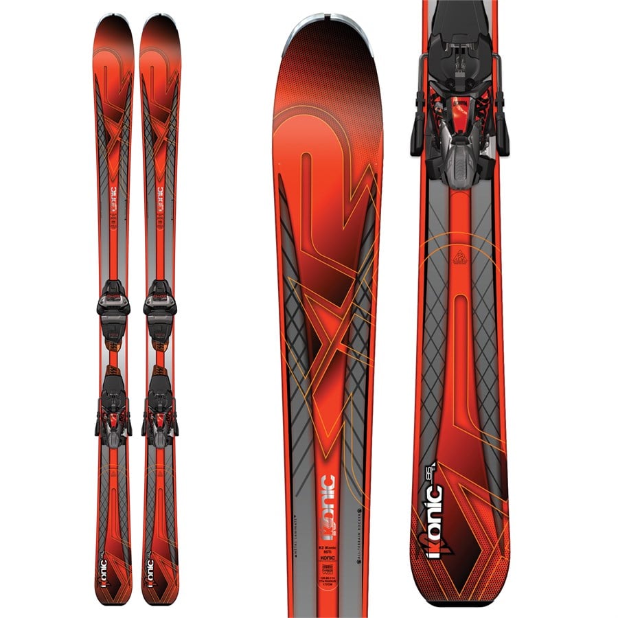 K2 iKonic 85 Ti Skis + MXC 12 Bindings 2017 | evo