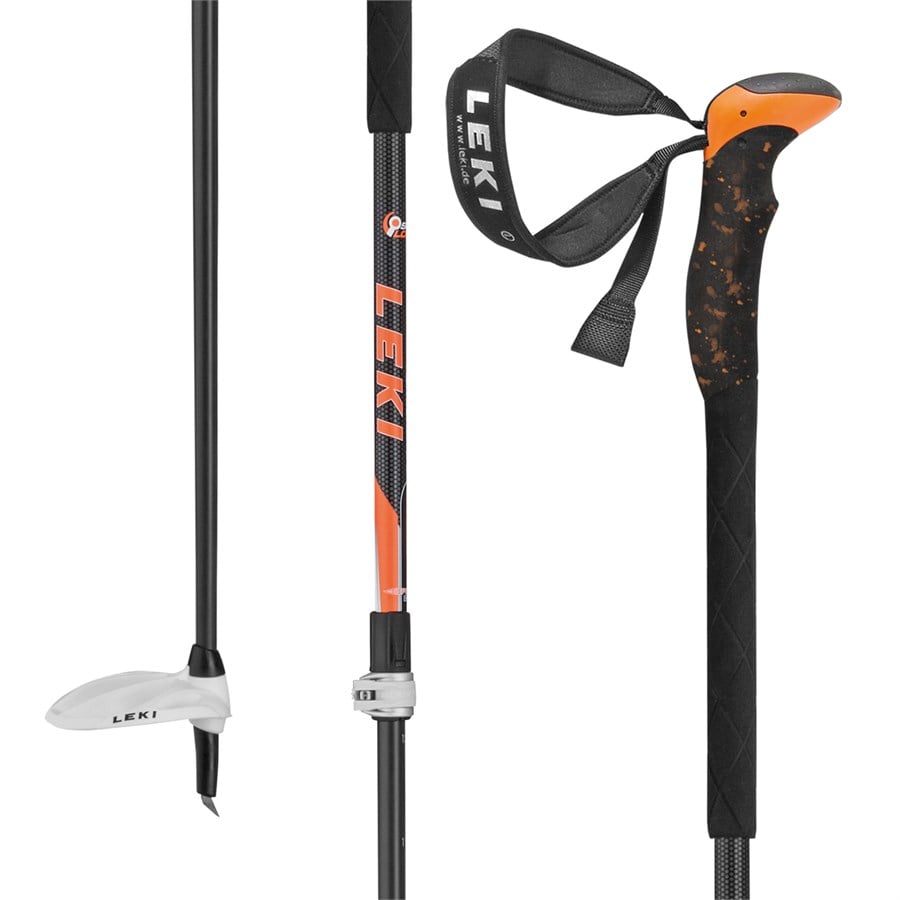 Leki Aergonlite 2 Carbon Adjustable Ski Poles 2017 evo
