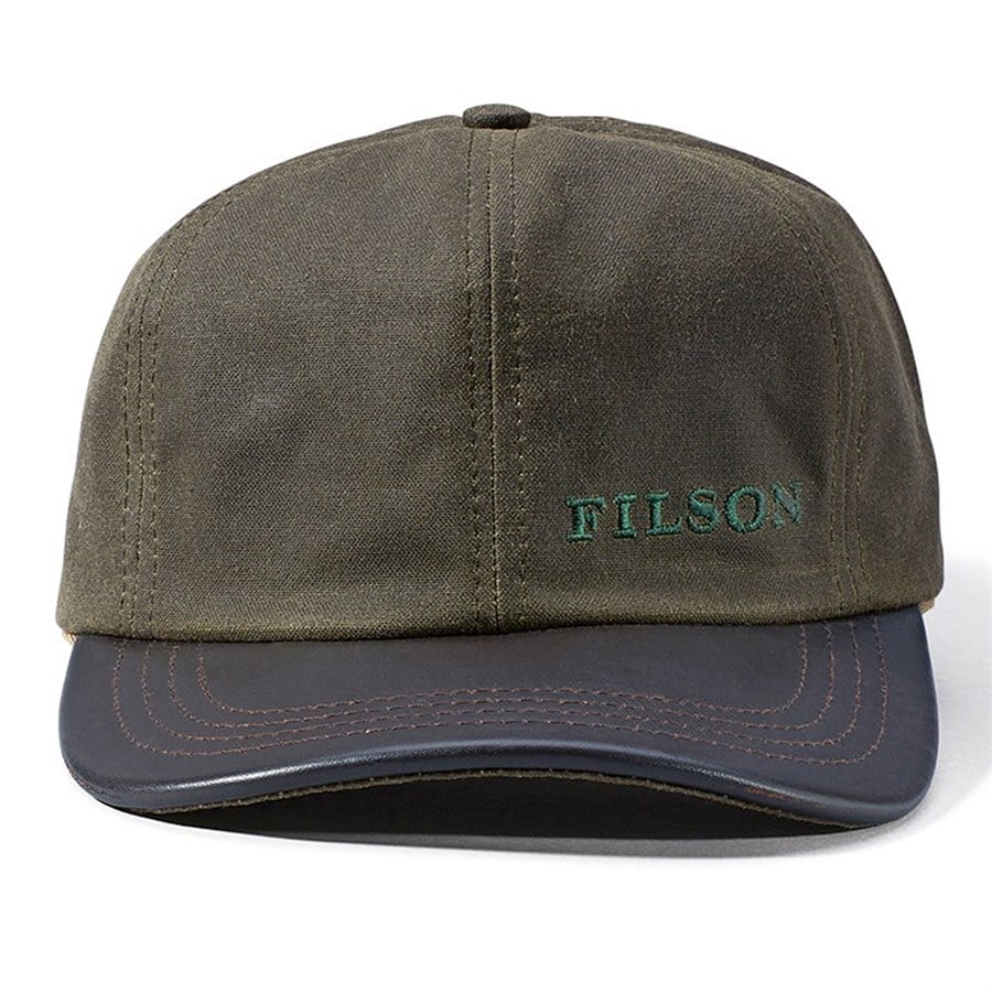 Filson Tin Cloth Leather Cap | evo