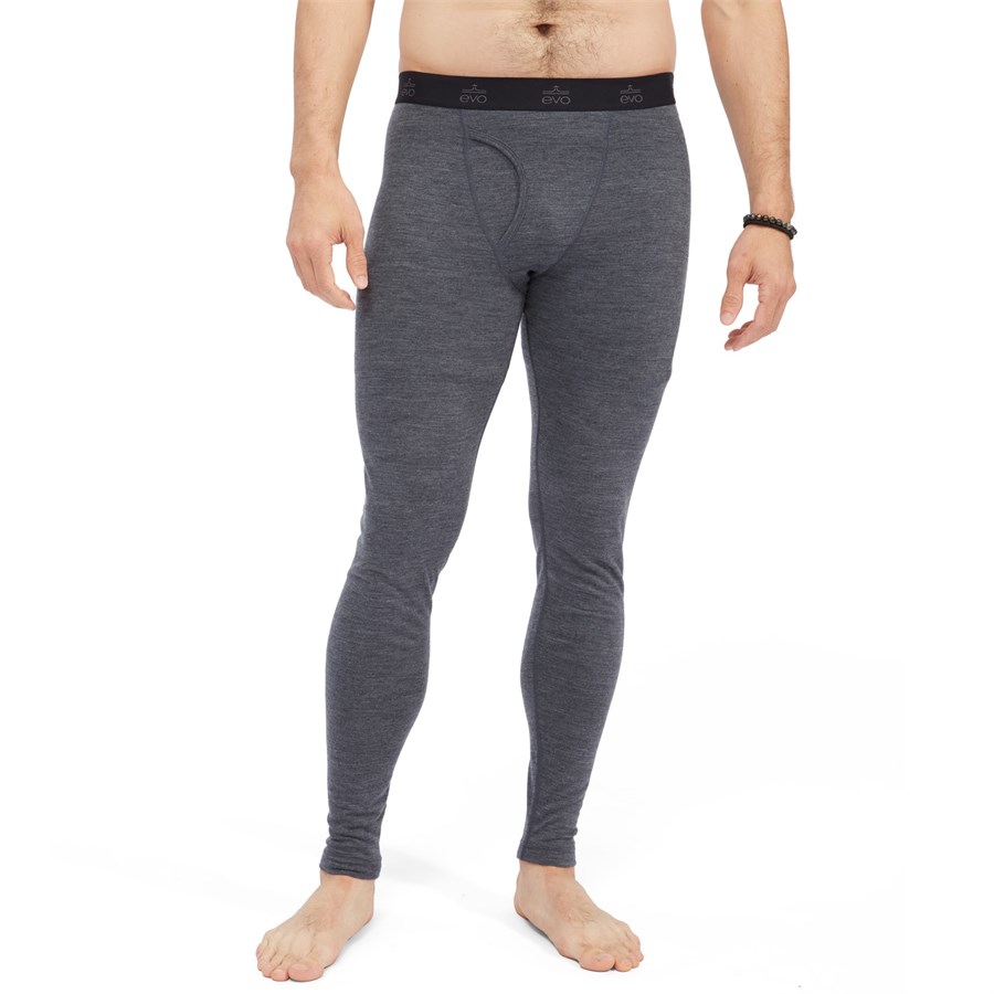 100% Merino Wool Base Layer Pants Mens Thermal Underwear Bottom