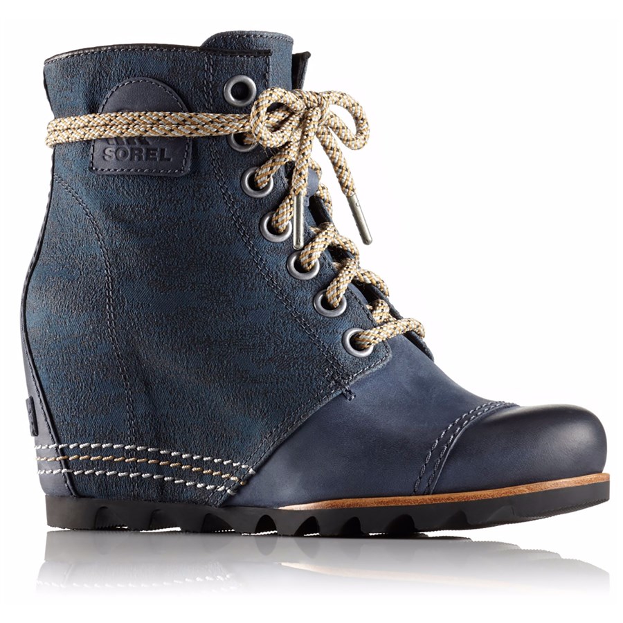 sorel navy wedge