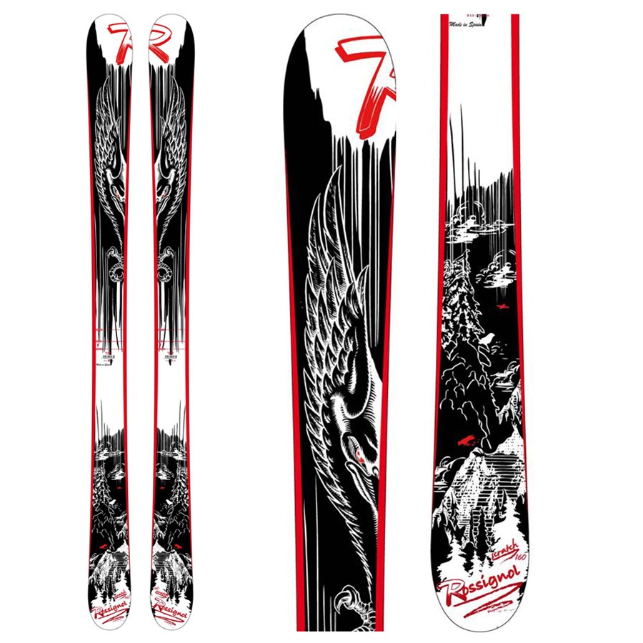 2008 Rossignol Scratch Stz with 2010 Salomon STH12 bindings