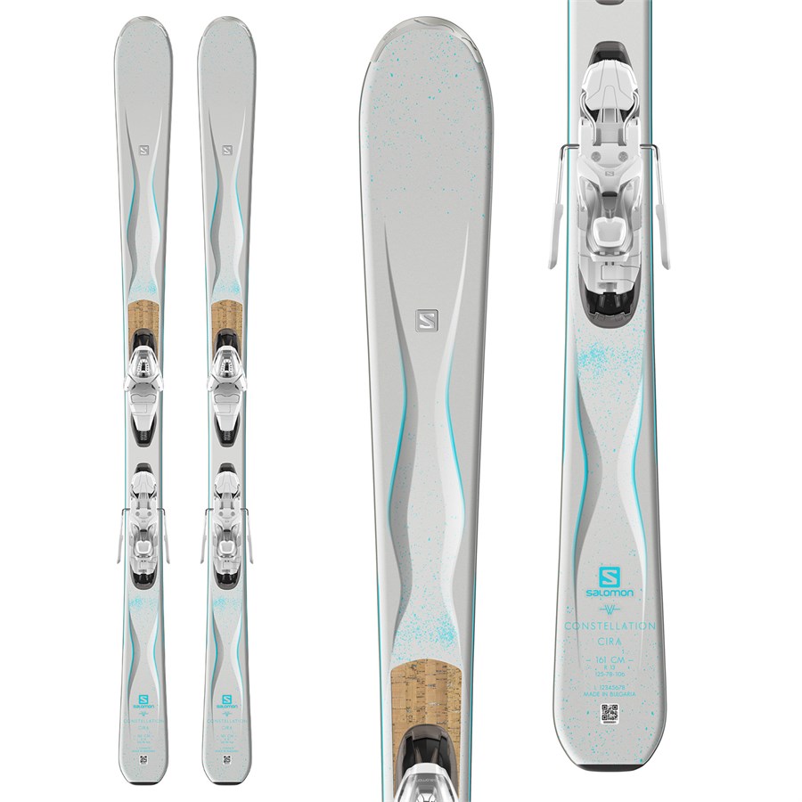 Salomon Cira Skis + E Lithium 10 Bindings Women's 2018 evo