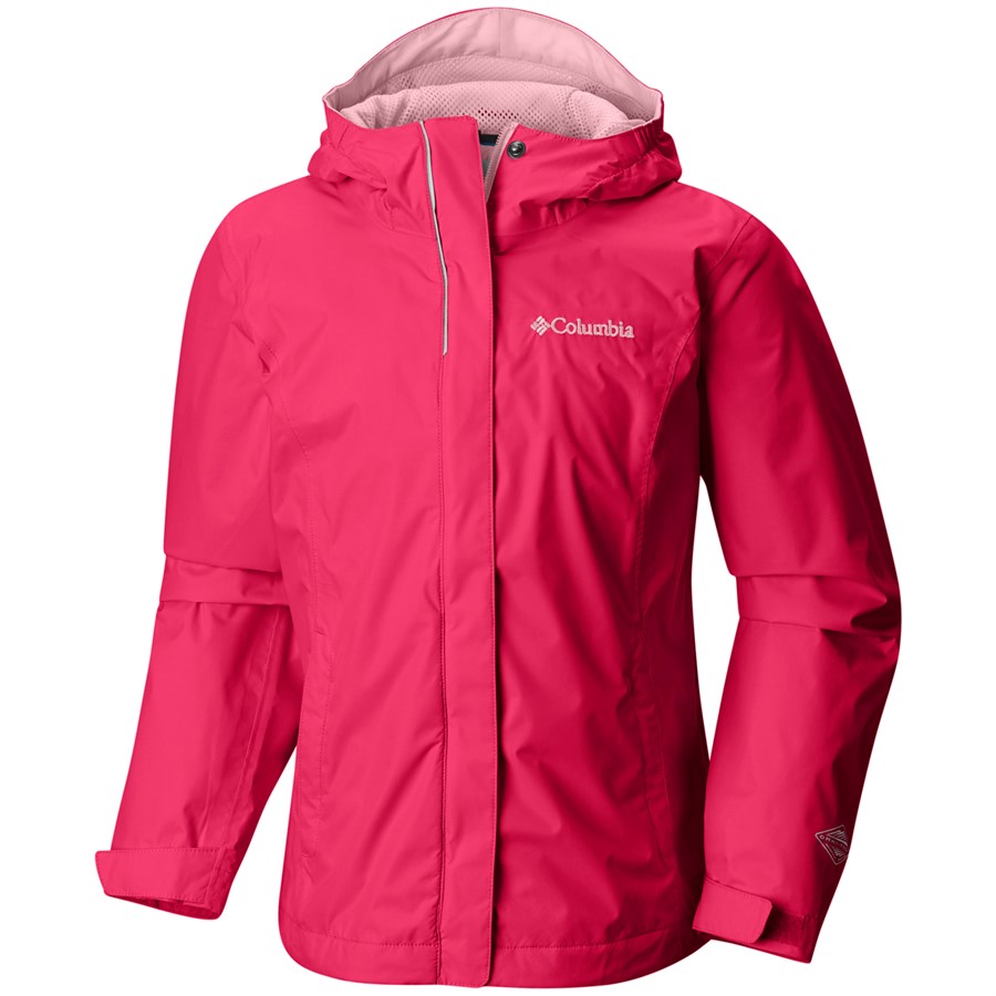 columbia rain jacket pink