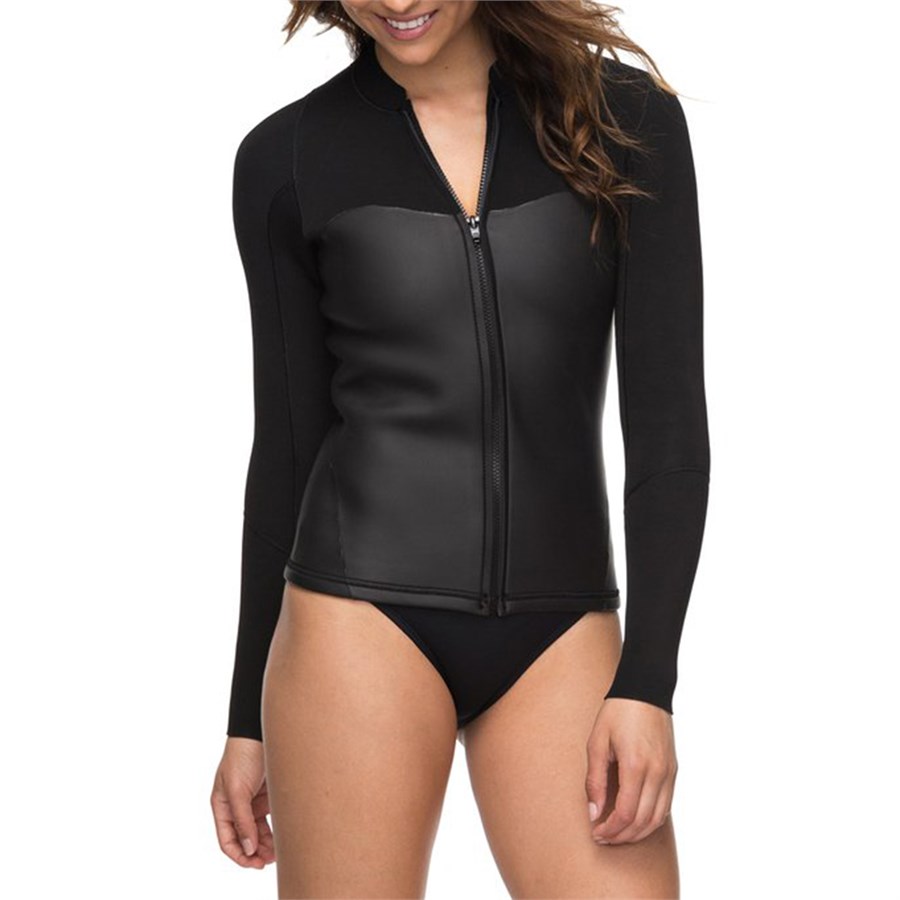 Roxy 2mm Satin Full Zip Long Sleeve Wetsuit Jacket - Women's | evo