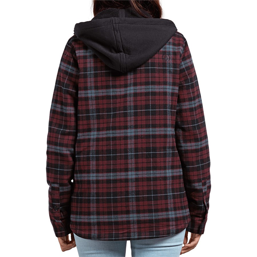 flannel jacket women's with hood