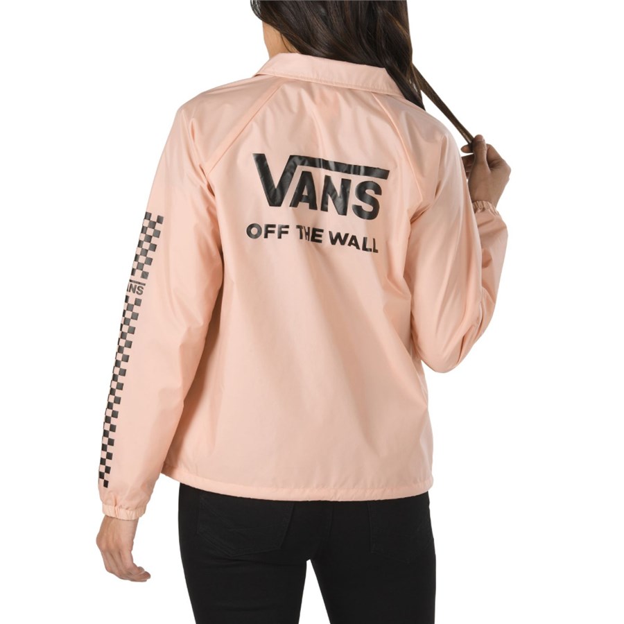 vans windbreaker pink