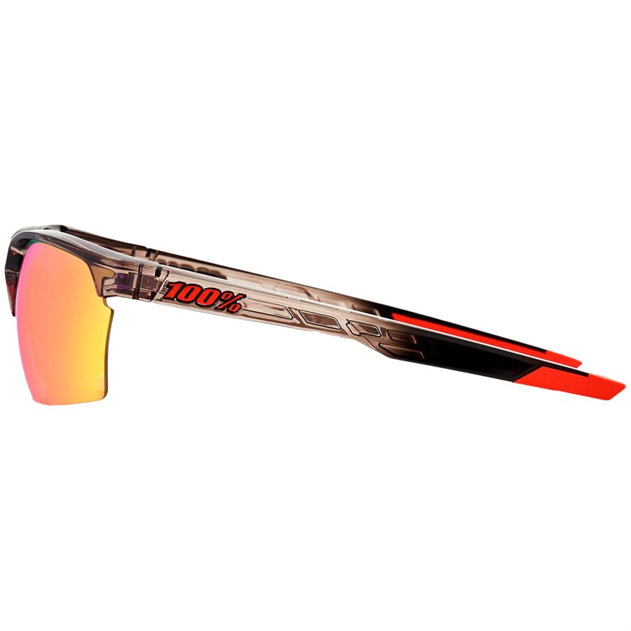 100% Sportcoupe Sunglasses - White - Red Mirror