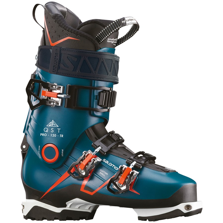 Salomon QST Pro 120 TR Men Ski boots 28.5 Blau Schwarz Orange 