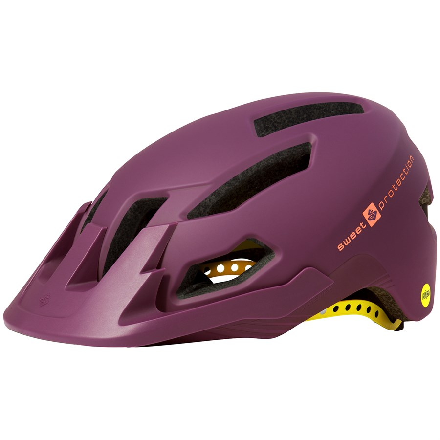 womens purple bike helmet