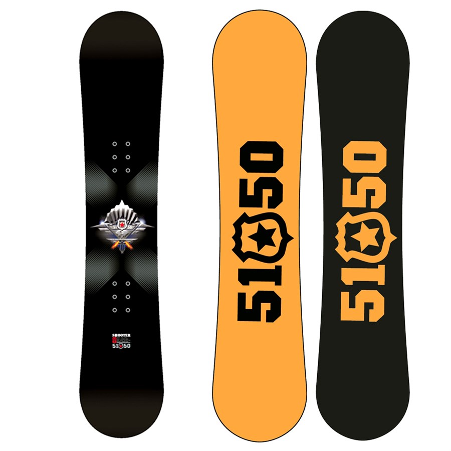 5150 Shooter Jr. Snowboard + FF1500 (Black) Bindings - Boy's 2008