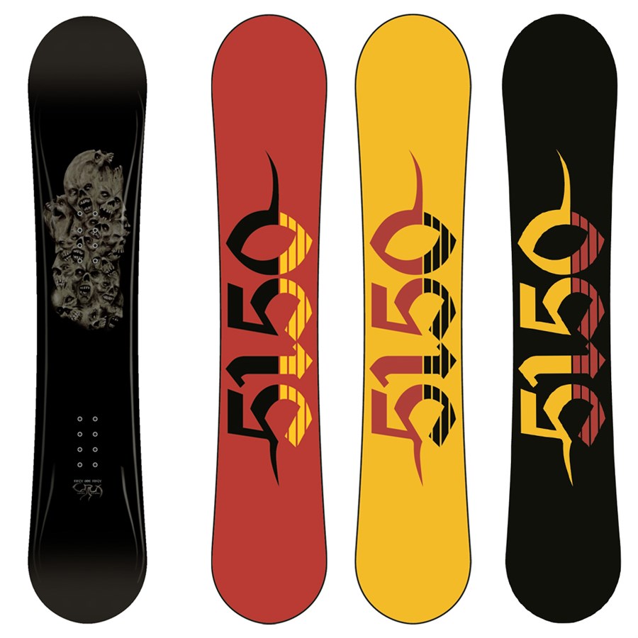 5150 Crux Wide Snowboard + FF1500 (Black) Bindings 2008 | evo