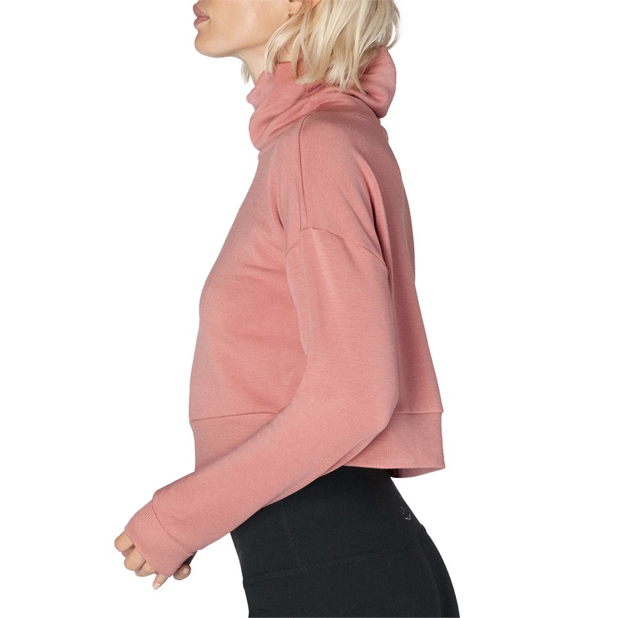 beyond yoga all time cropped pullover