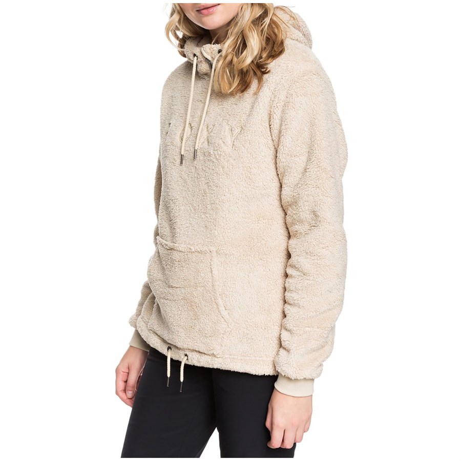 roxy pluma sherpa moletom com capuz