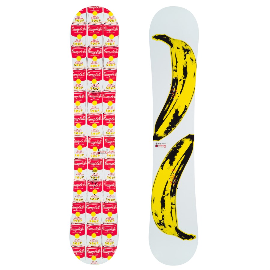 burton andy warhol snowboard twin 54 ltd-