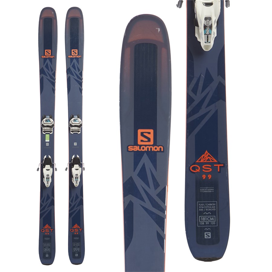 Salomon QST 99 Skis + Marker Griffon 13 ID Ski Bindings 2018 ...