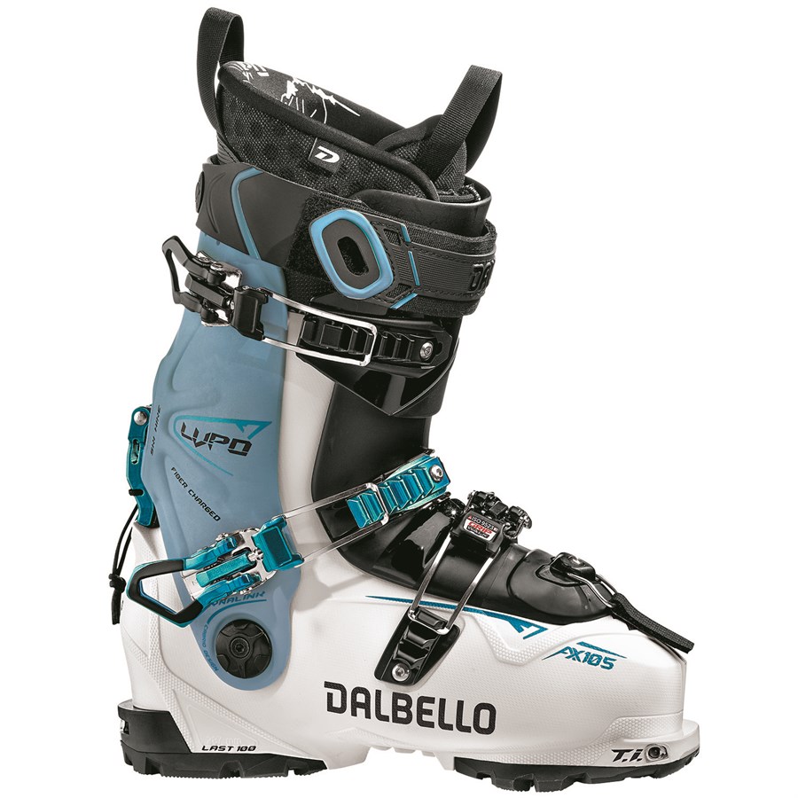 LOT TEC Dalbello Womens Vantage Ski Boots Mondo 26.5 Ivory Silver 