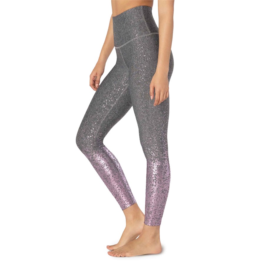 Beyond Yoga, Pants & Jumpsuits, Beyond Yoga Silver Metallic Polka Dot  Leggings