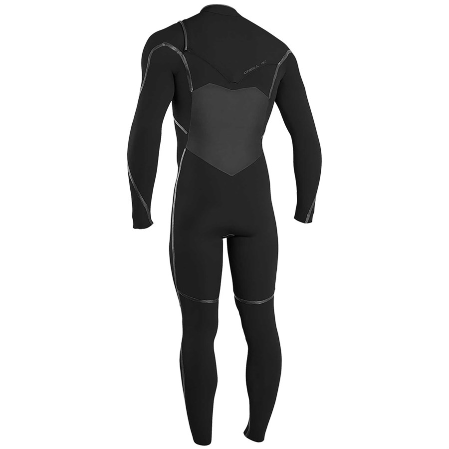 L ONEILL Psycho Tech 3/2+mm Chest-Zip Full Wetsuit Mens Black/Black