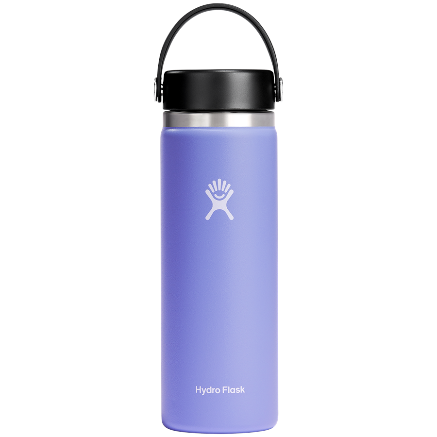 Hydro Flask Kids' Wide Mouth Bottle with Straw Lid & Boot - Wisteria - 20 oz