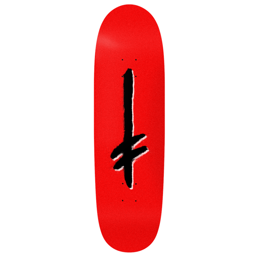 Unbekannt Skateboard Deck Deathwish Gang Logo Red White 8.0 