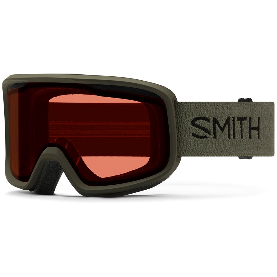 Amazon.com : Smith Frontier Asia Fit Snow Goggles Black/Red