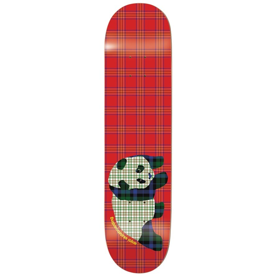 Enjoi Red Plaid Panda Deck