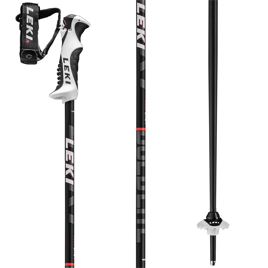 Leki Straps Vario Strap for Alpine Ski Sticks Trigger S 1 Pair Black Silver 