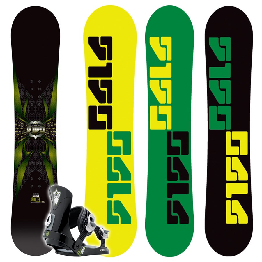 5150 Shooter Snowboard + FF1000 (Black) Bindings - Youth 2009 | evo
