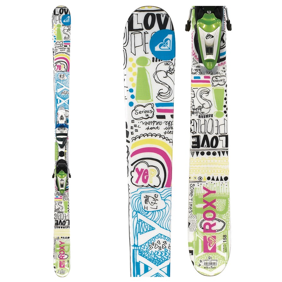 Roxy Hocus Pocus Skis + Roxy N9+ Integral Bindings - Women's 2009