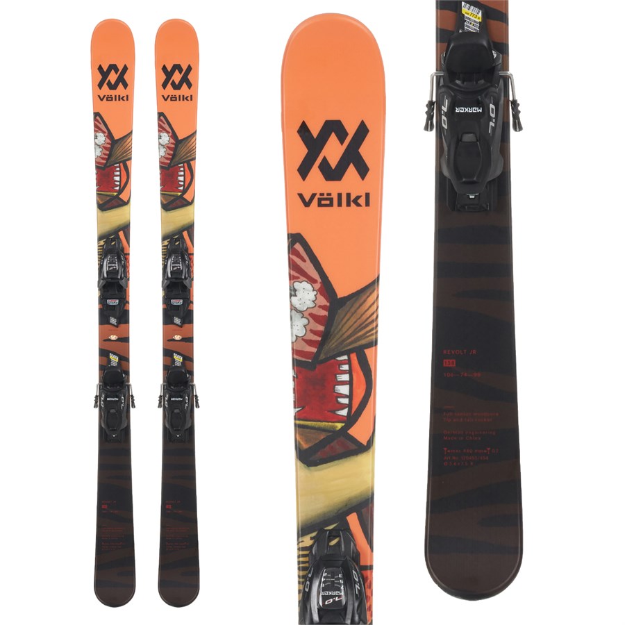 Völkl Revolt Junior Skis + 7.0 vMotion Jr Bindings - Kids' 2022 | evo