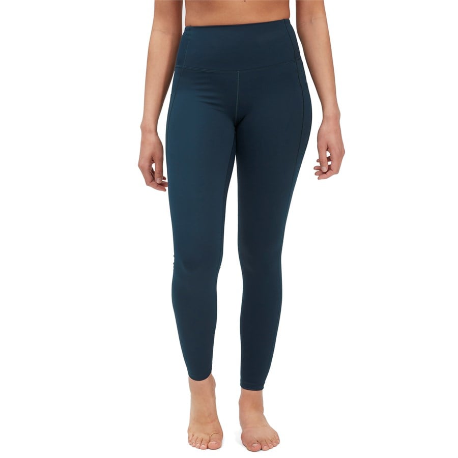 Crz Yoga Solid Green Leggings Size L - 50% off