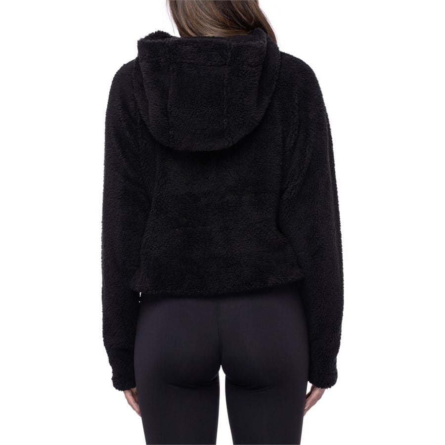 Sherpa hot sale crop hoodie