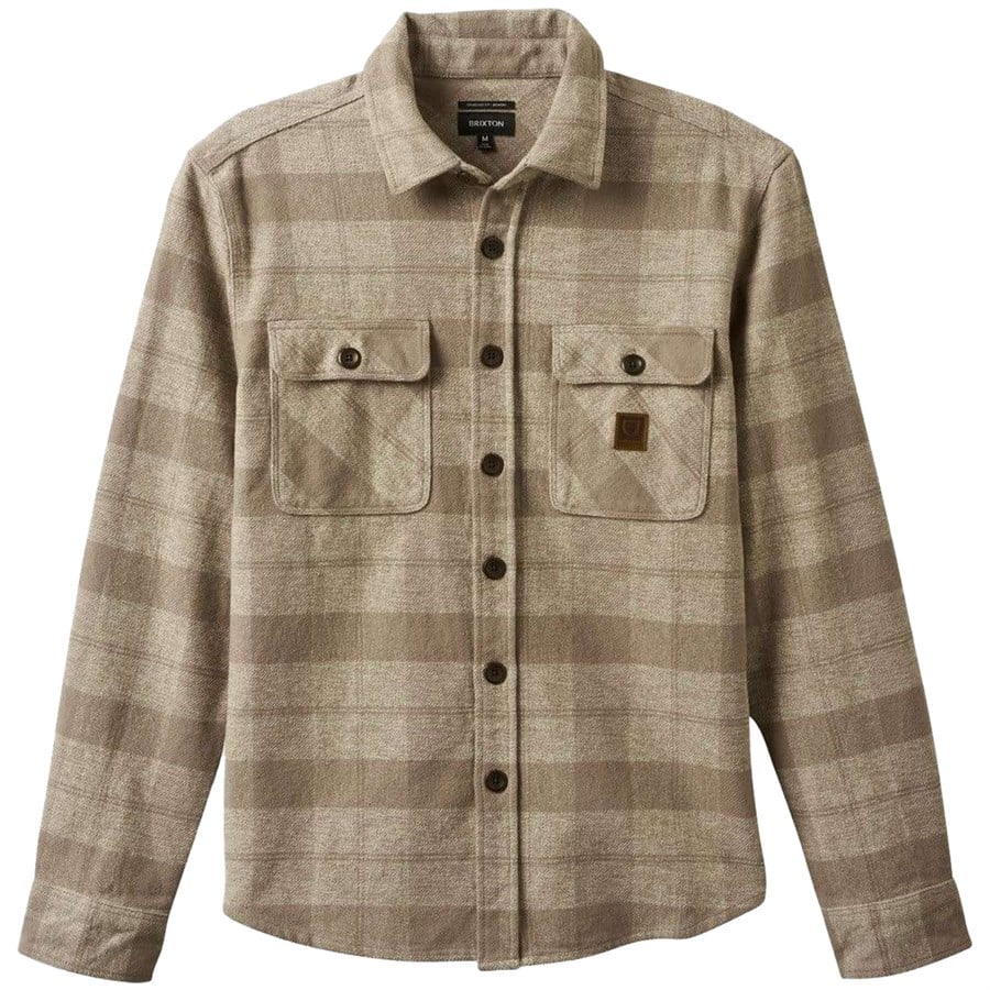 Brixton Bowery L/S Fleece Flannel Shirt Olive M シャツ Men's Bowery L/S Flannel in Ocean – Brixton
