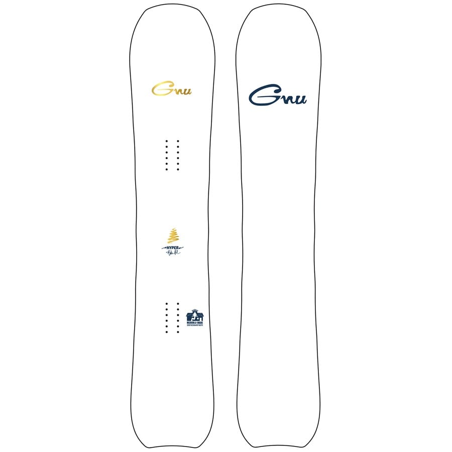 Gnu HYPER 157cm ホワイトスノーボード Gnu Hyper Snowboard