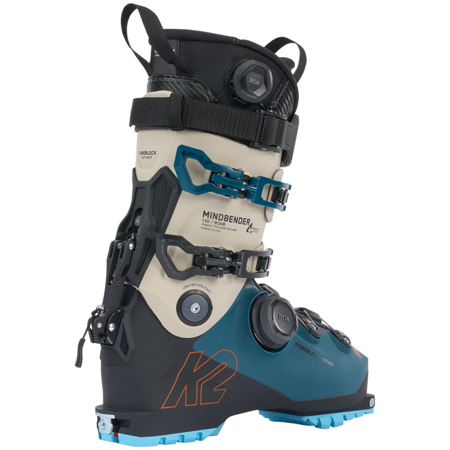  K2 Mindbender 130 LV Mens Ski Boots Black/Blue/Orange 7.5  (25.5) : Sports & Outdoors
