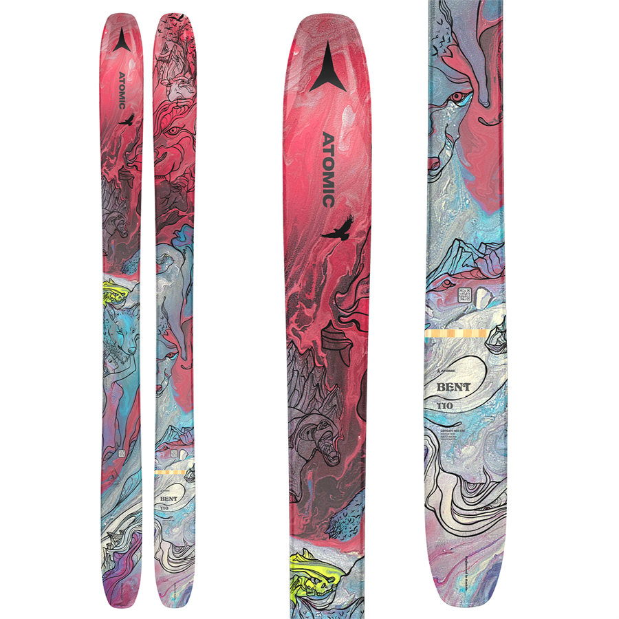 Atomic Bent 110 Skis + Salomon Strive 13 Demo Ski Bindings