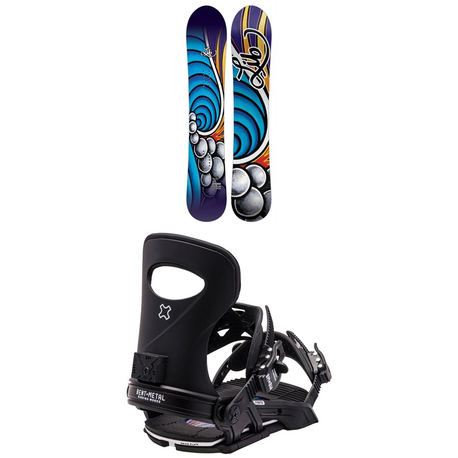 evo Lib Tech Dynamiss C3 Snowboard + Bent Metal Forte Snowboard Bindings - Women's 2024